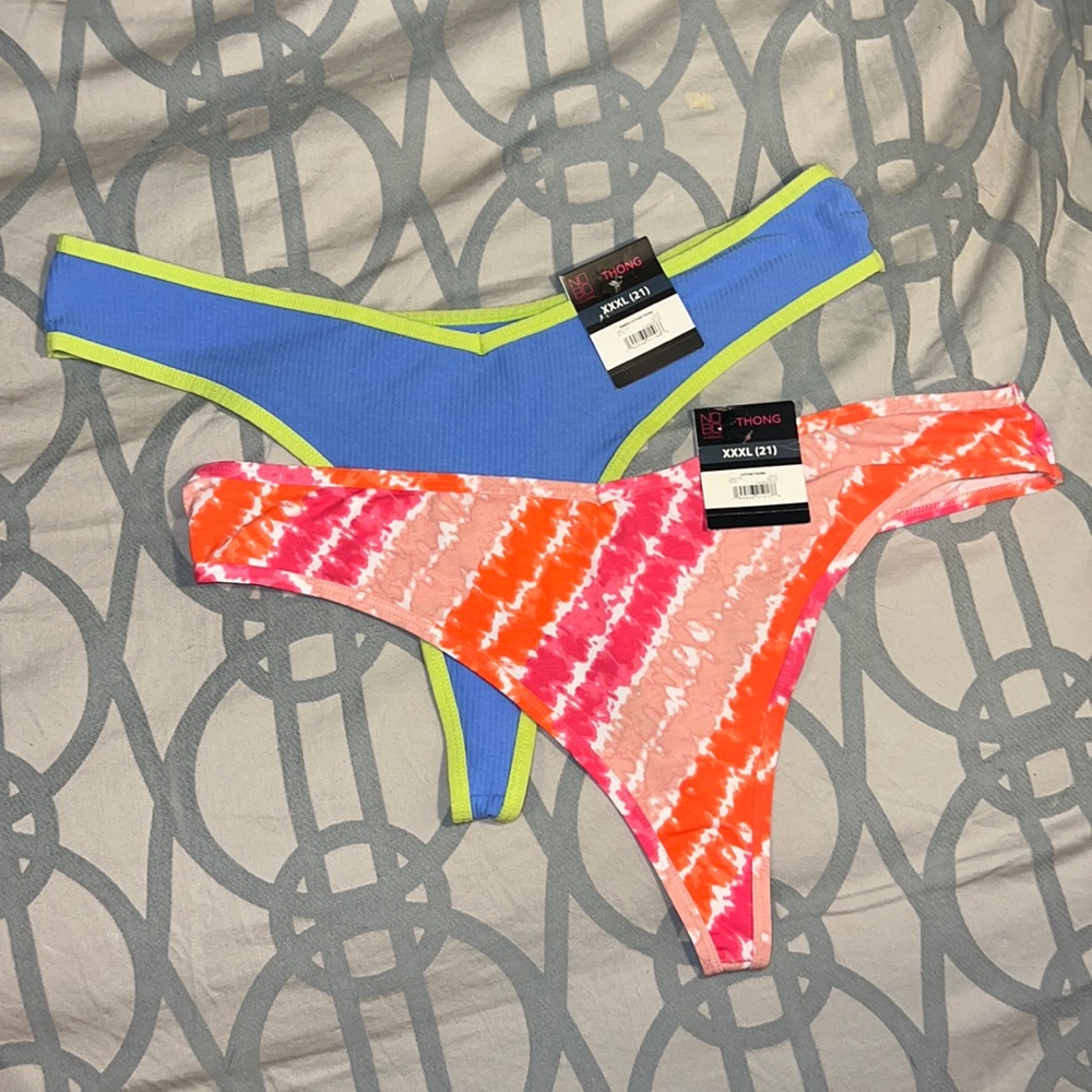 Women’s Cotton Thongs Set of 2 Thongs Women’s Size XXXL (21) Casual Everyday